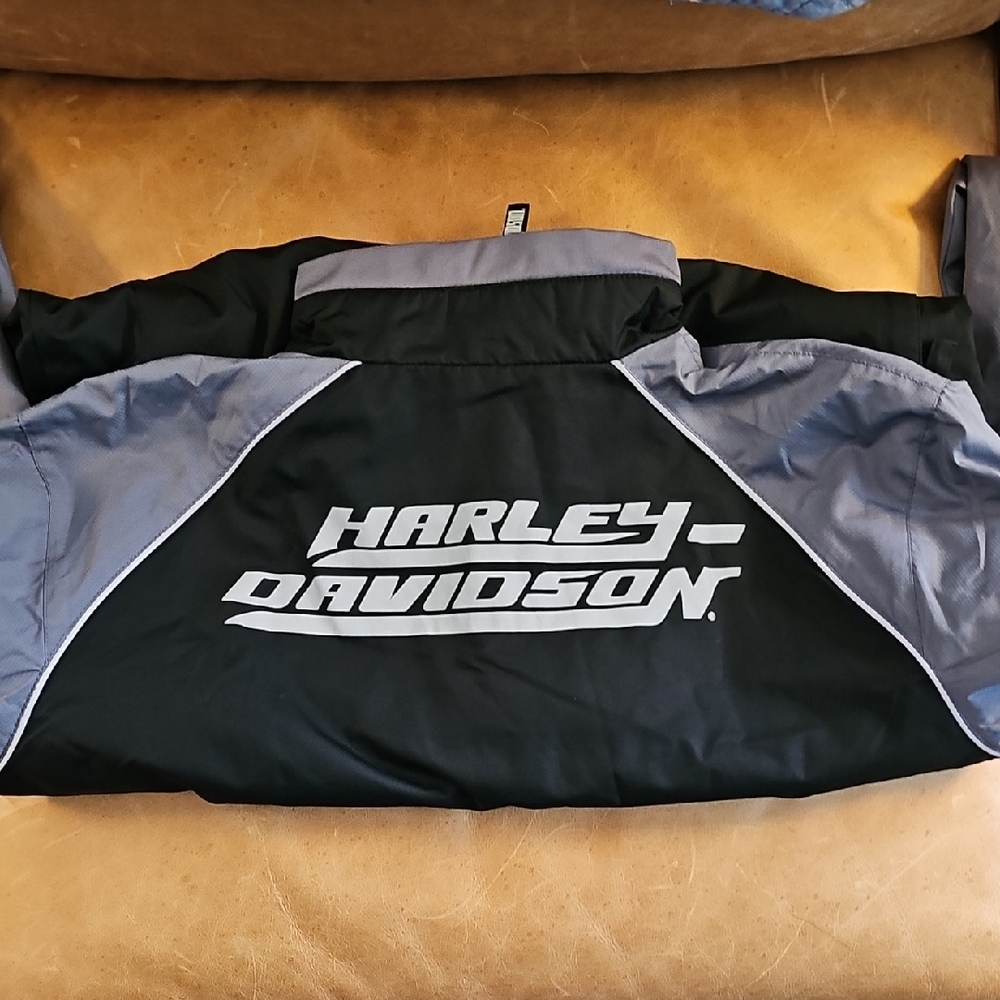 Harley-Davidson Black and Silver Riding Jacket